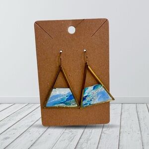 Ocean vibes Triangle Earrings
